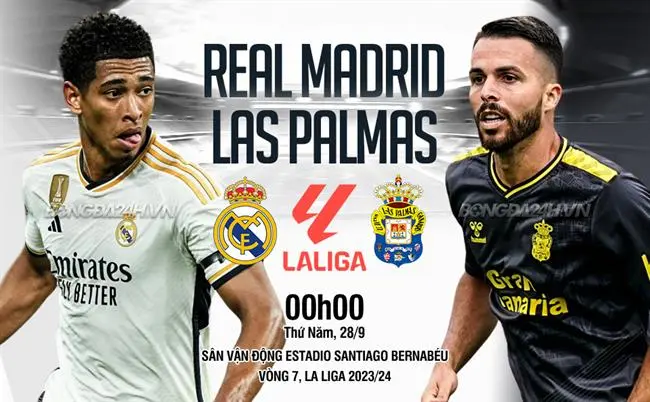 Nhận định soi kèo Real Madrid- Las Palmas (0h00 ngày 28/9): Đứng dậy sau thất bại 