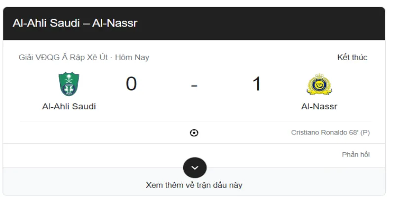Al-Ahli Saudi vs Al-Nassr